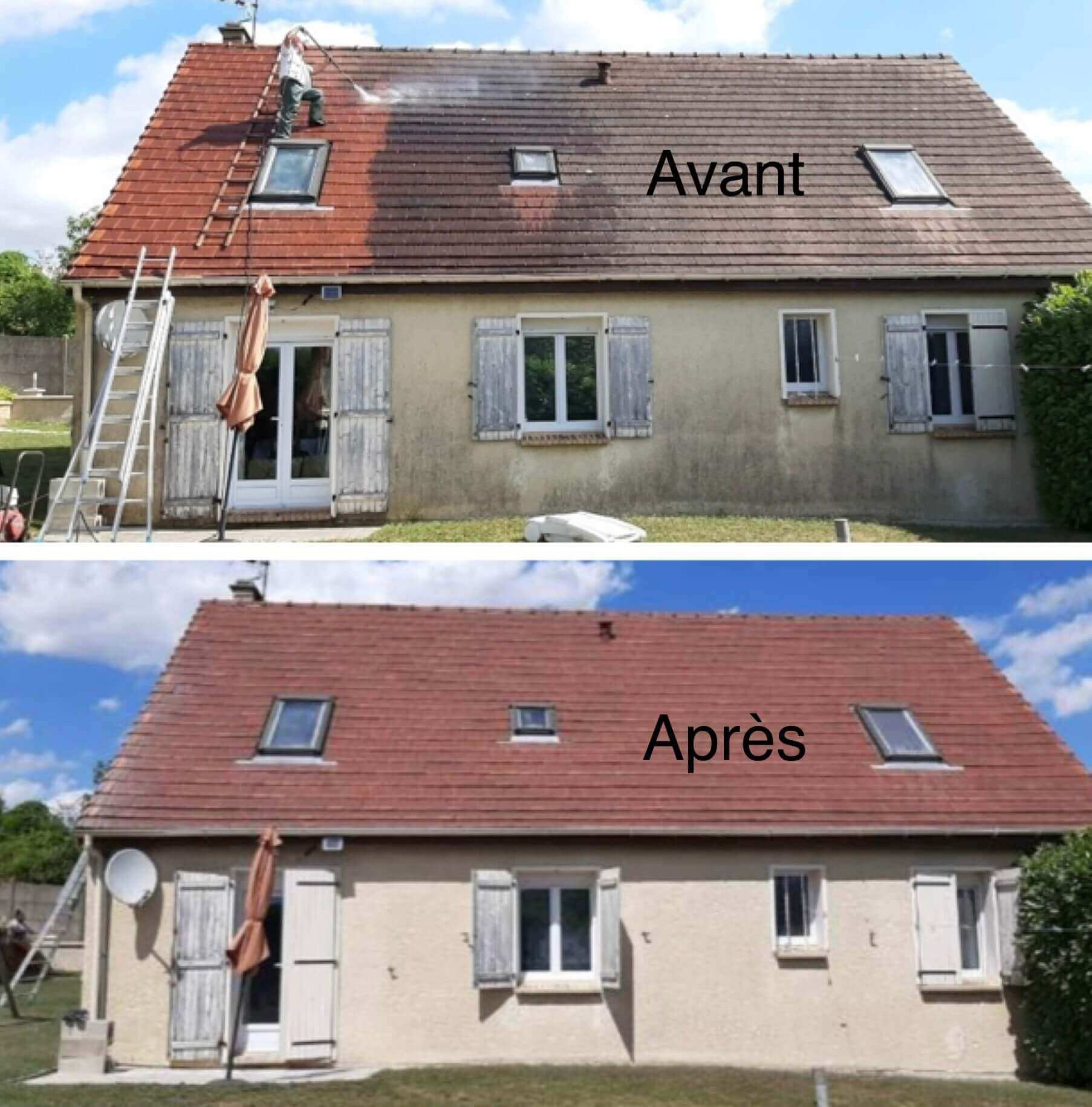 Nettoyage toiture à Maignaut-Tauzia